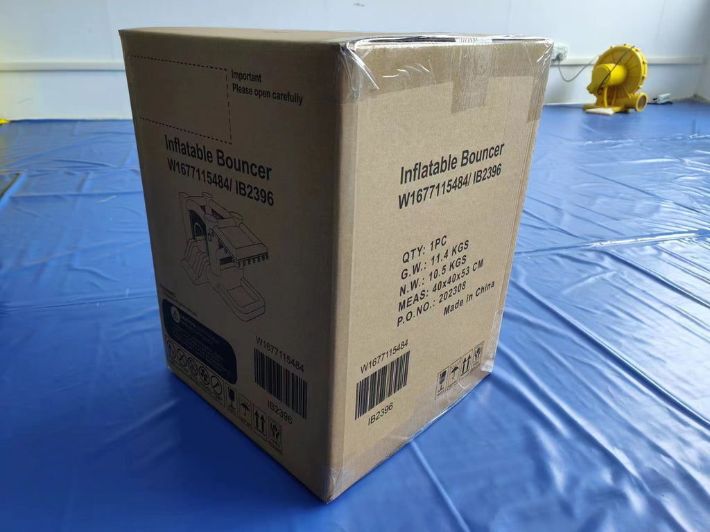 Inflatable Bouncy Castle with Blower, 80" x 91" Play Area, 55" Tall J351144