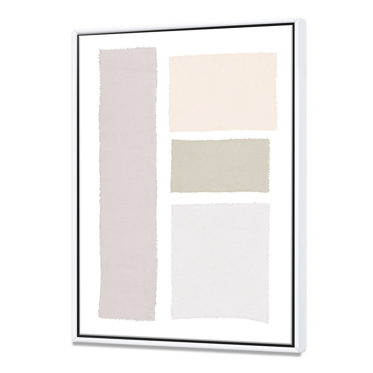 Brown Modern Geometric Framed Canvas M847012