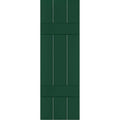 2-Pack 12-in W x 57-in H Chrome Green Board and Batten Wood Exterior Shutters D9791
