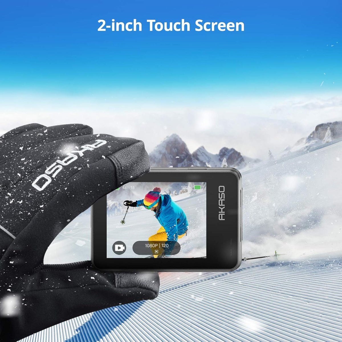 4K30FPS 20MP WiFi Action Camera with Touch Screen IPX8 Waterproof Camera EIS 2.0 External Mic with 2X 1350mAh Batteries Z450