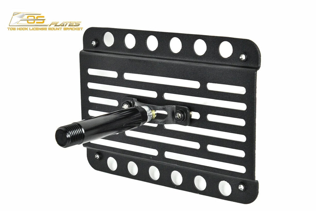 Front Bumper Tow Hook License Plate Relocator Mount Bracket I993