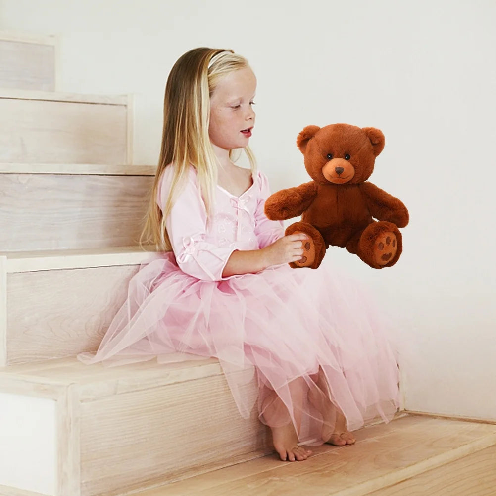 Teddy Bear Plush Toy with Pearl Chain Clasp H92201