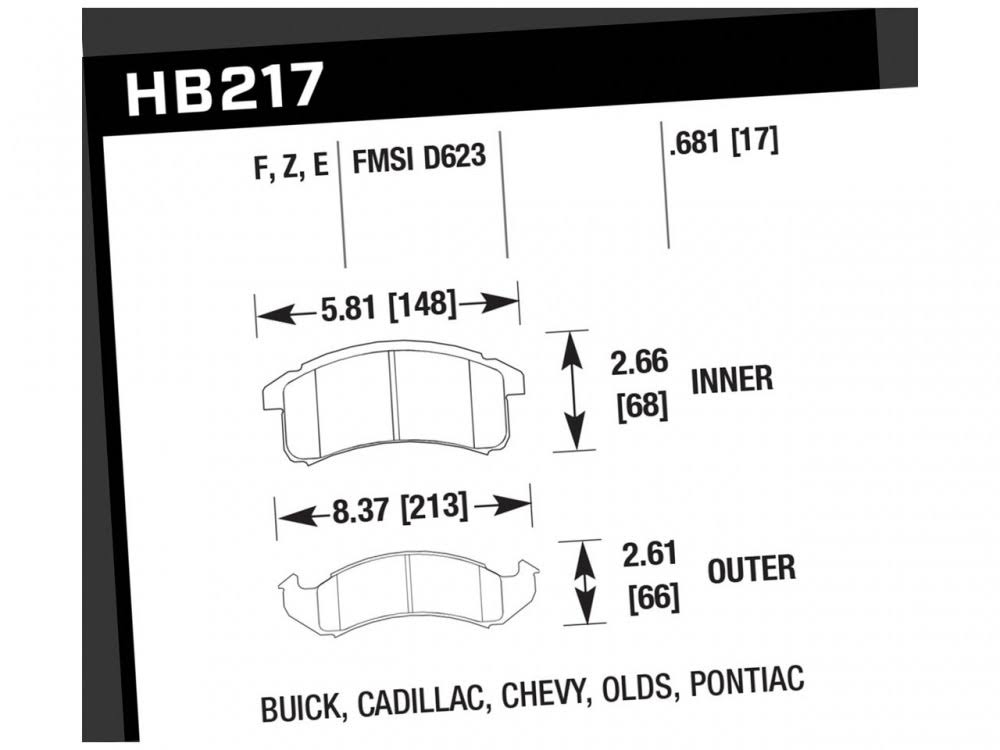 HPS Brake Pads B171427