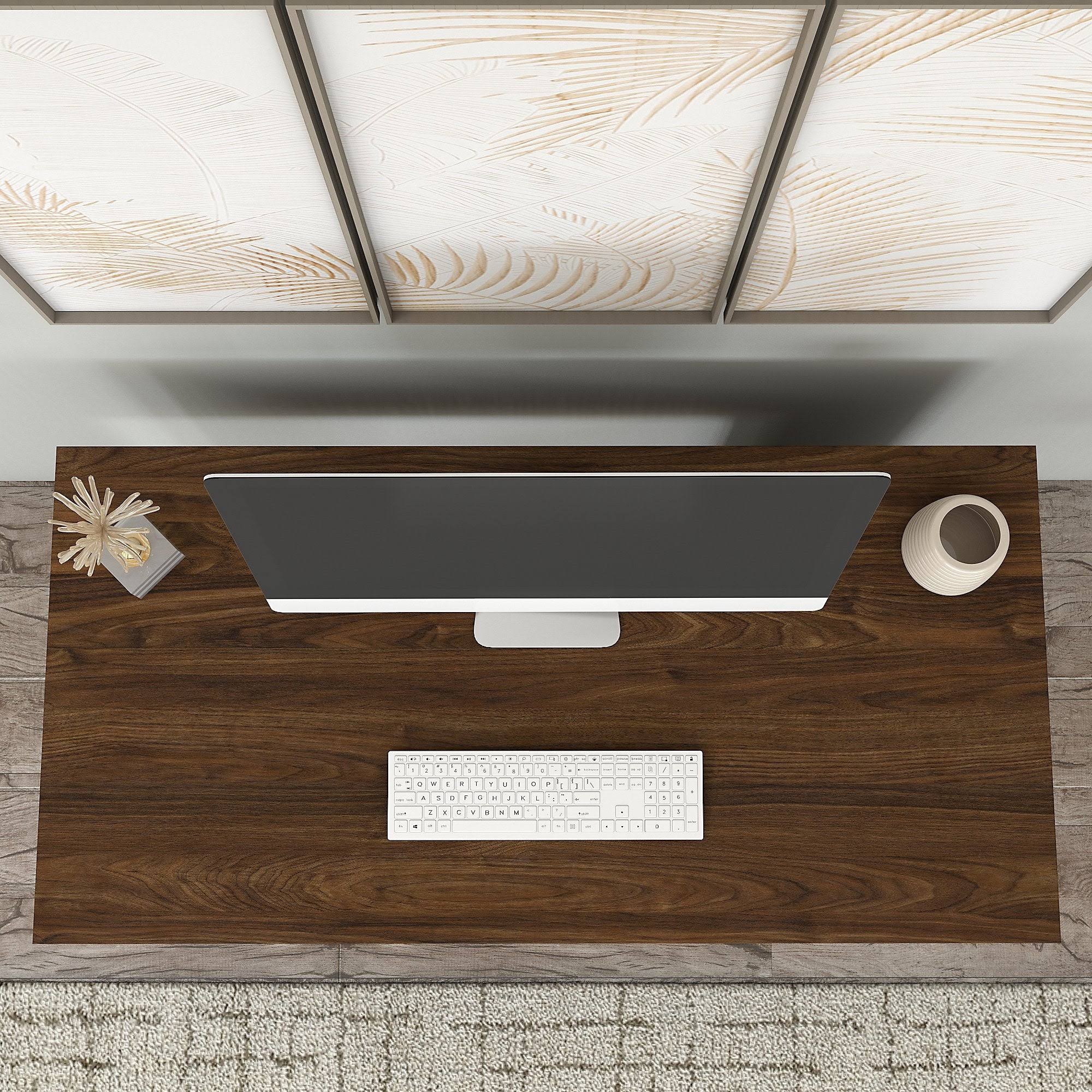 48W Writing Desk with Low Bookcase P89061