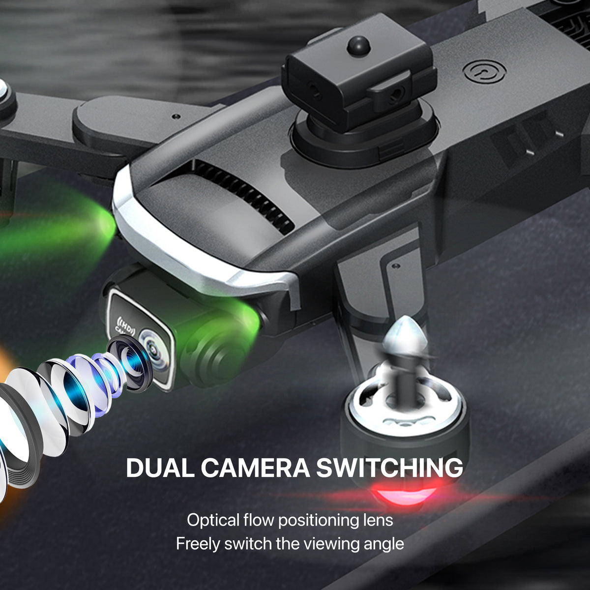 4k Drone with Camera, Brushless Motors, 2 Batteries, below 249 Grams, Black T874465