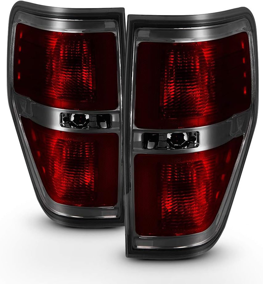 Red Smoked Lens Tail Lights Pair O36915