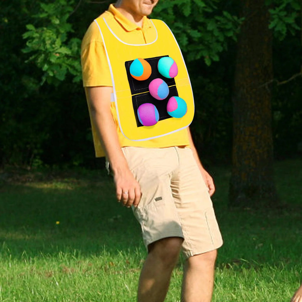 Sticky Dodgeball Vest with 5 Sticky Ball C391