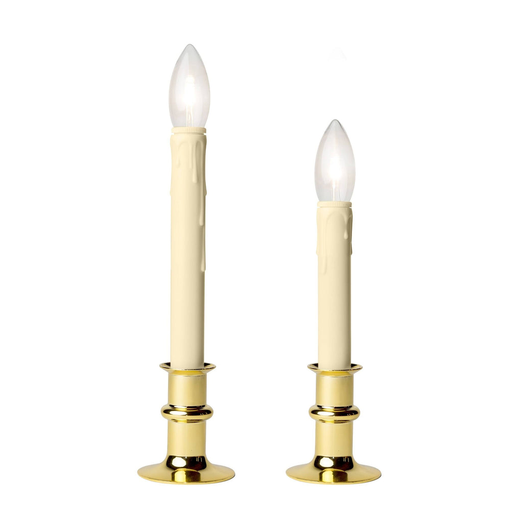 Brushed Nickel LED Adjustable Base Candle 4-Pack V611522