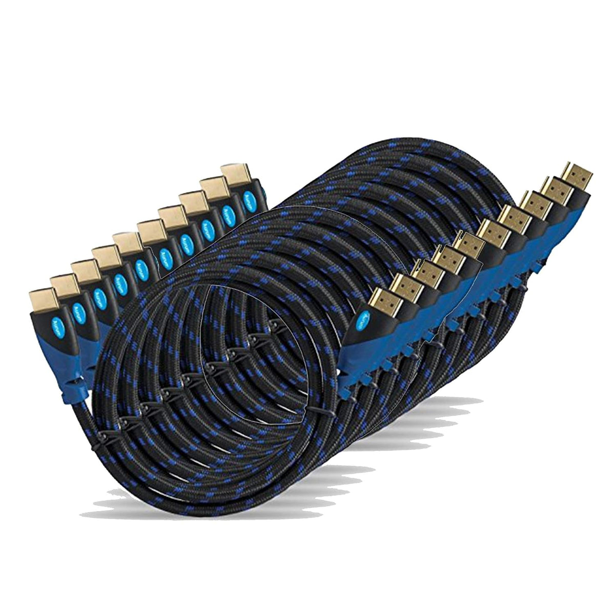1.5 Ft Braided HDMI Cable with Ethernet, 5 Pack P1547