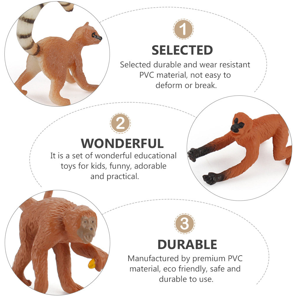 Solid Long-tailed Monkey Decoration Toy M4684