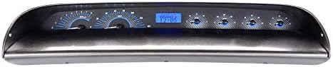 Analog Dash Gauge System Carbon Fiber Style Blue Backlighting C796141