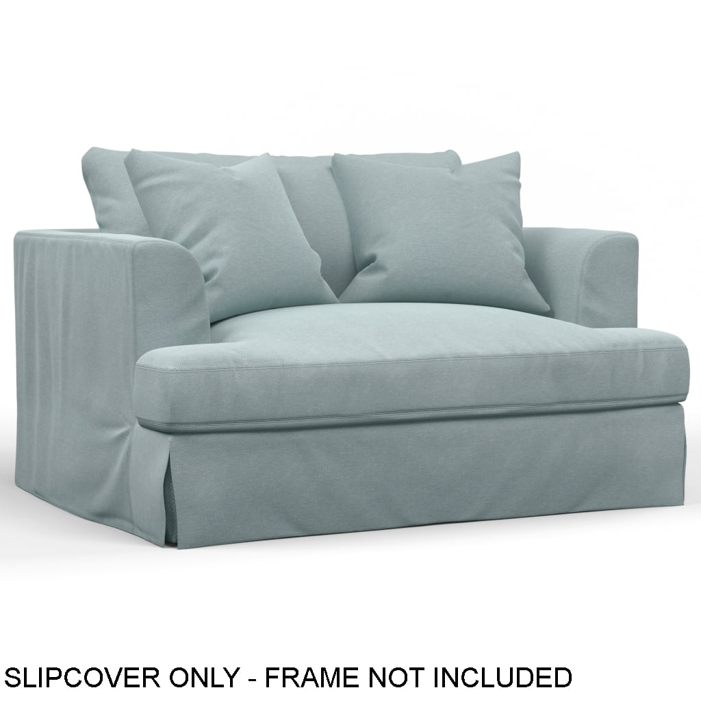 Blue Fabric Slipcover for Chair and A Half J626002