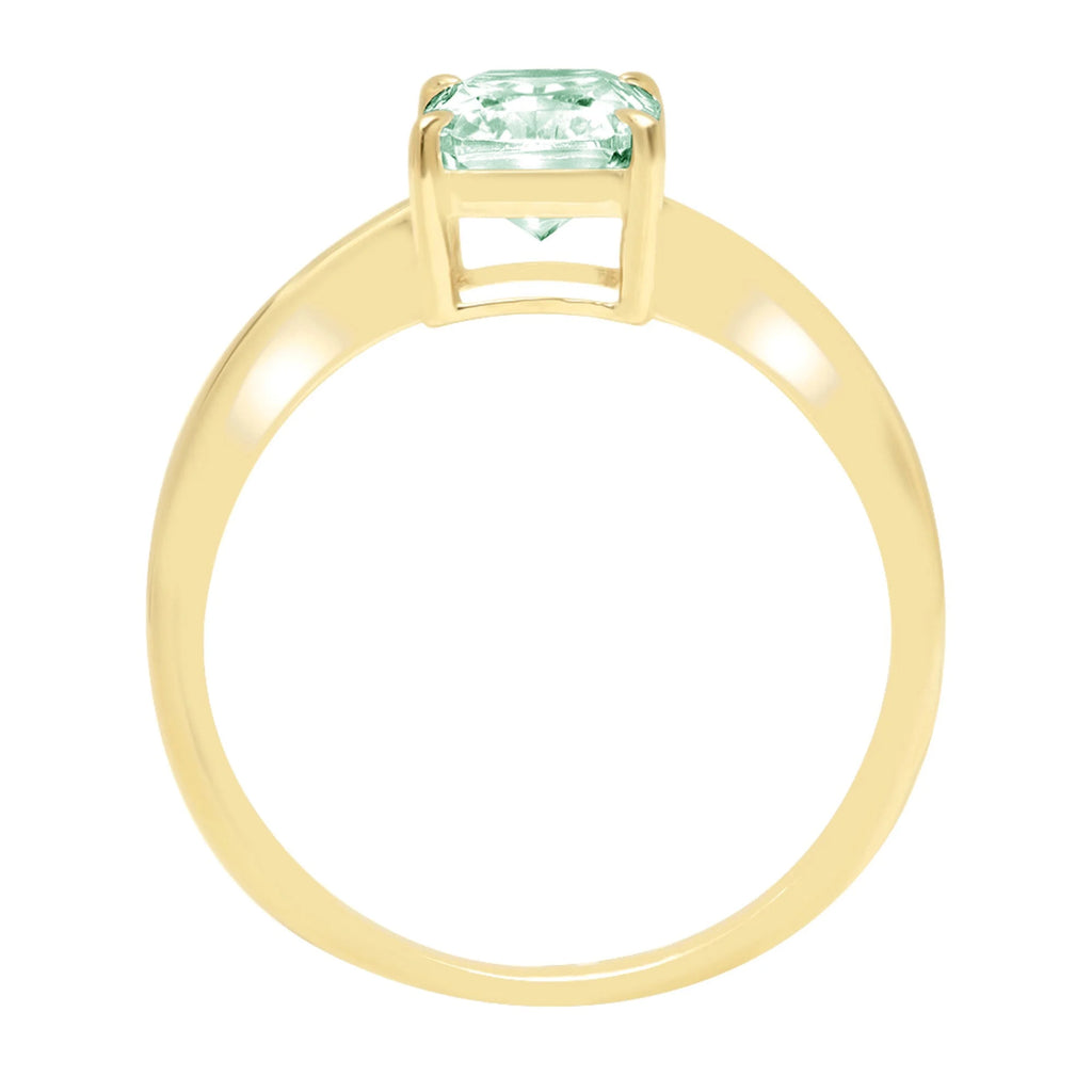 18k Yellow Gold Solitaire Ring D3493