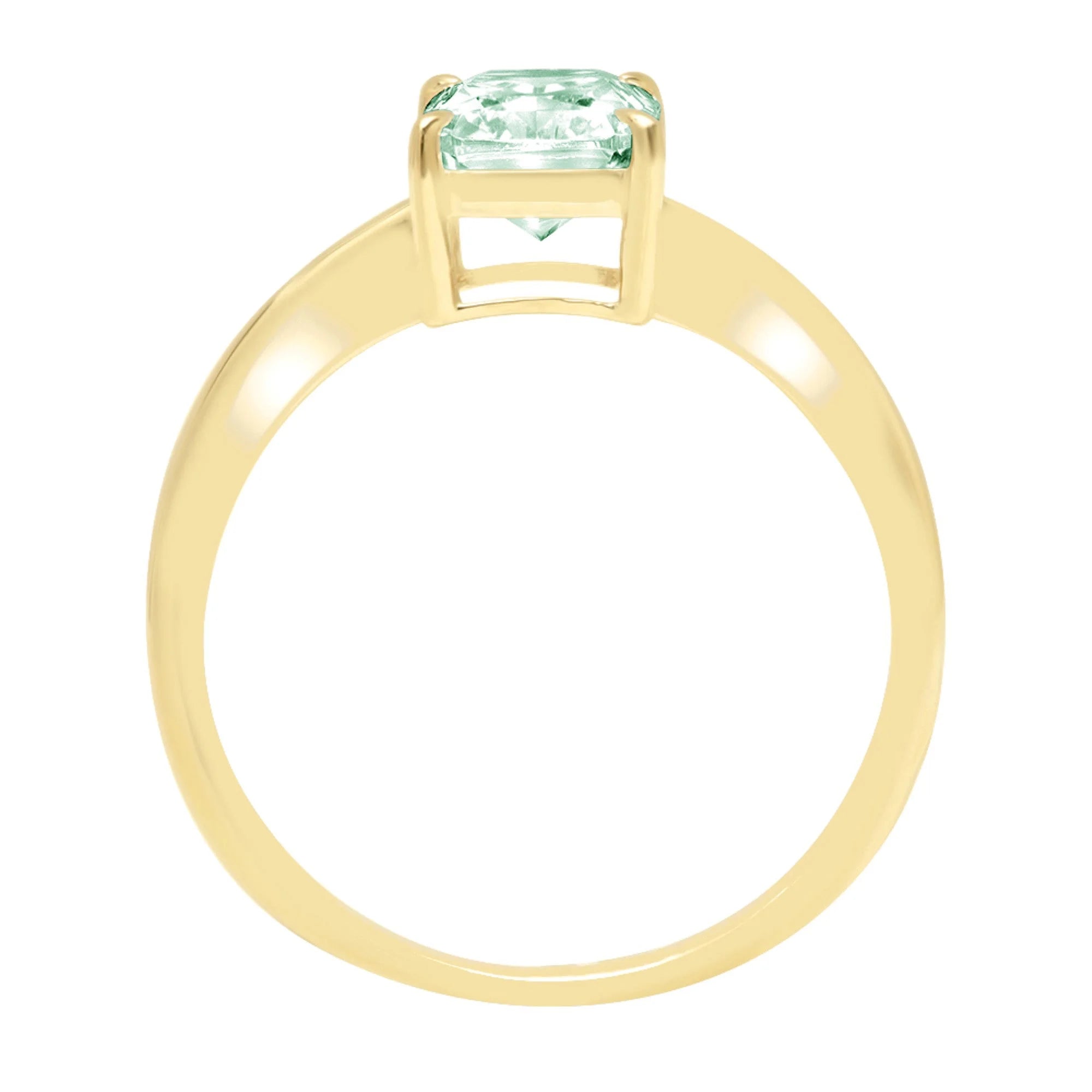 18k Yellow Gold Solitaire Ring D3493