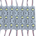 200pcs 3 LED Module White 5050 SMD Waterproof Decorative Light with Tape Adhesive Backside Pack of 2 Y50663