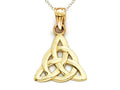 14k Yellow Gold Celtic Knot Pendant Necklace T691