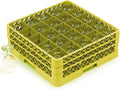 Yellow 25 Compartment Glass Rack with 3 Extenders Pack of 2 L74230