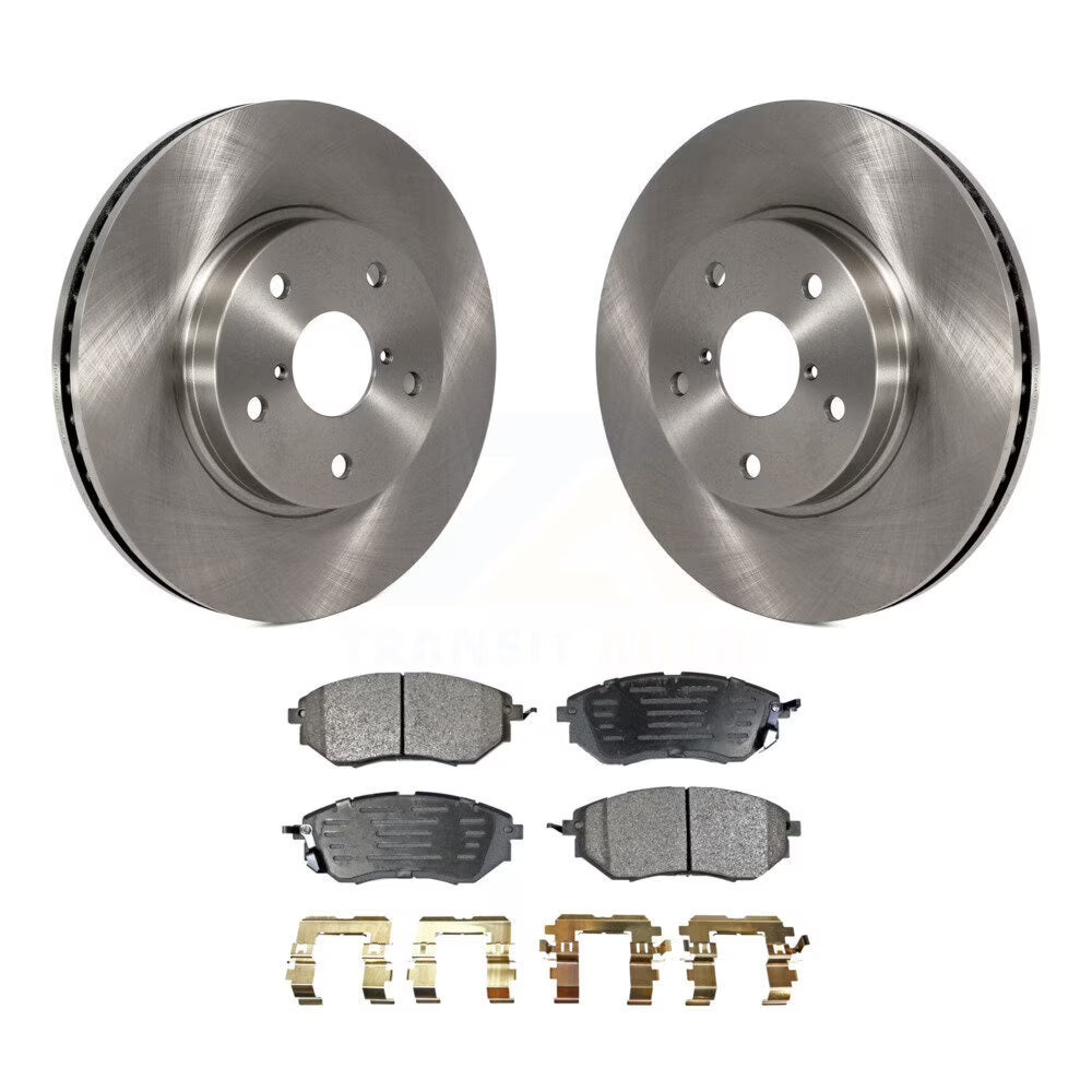Front Disc Brake Rotors and Ceramic Pads Kit for Car J104234