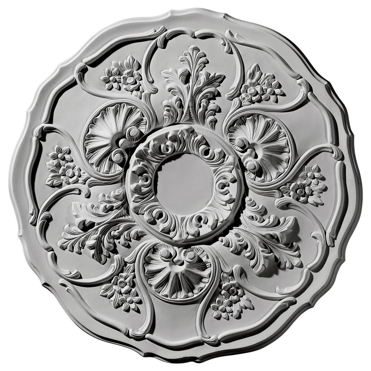 22 1/2x22OD x 1 1/2x22P Ceiling Medallion Hand-Painted Gobi Desert Crackle F62932