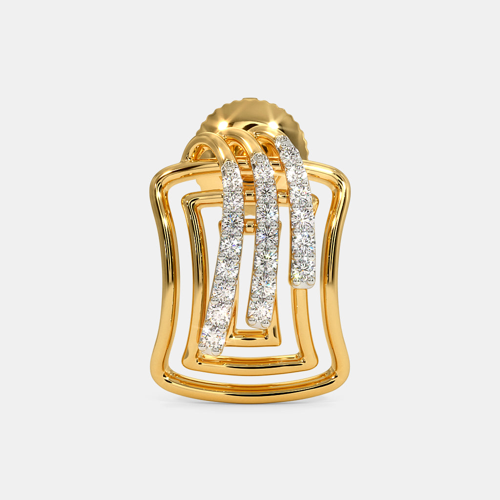 18Kt Yellow Gold Diamond Stud Earrings T94288