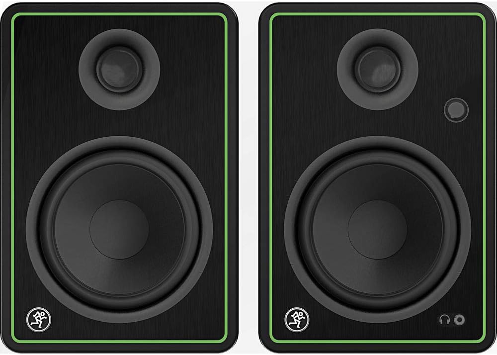 5 Studio Monitors (Pair) with Isolation Pad & Cable Bundle R1083