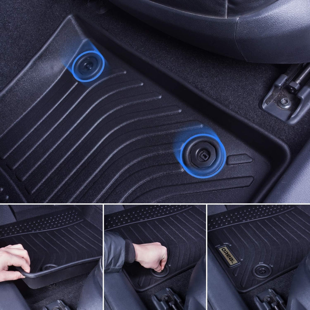 Black Heavy Duty All Weather Floor Mats W94983