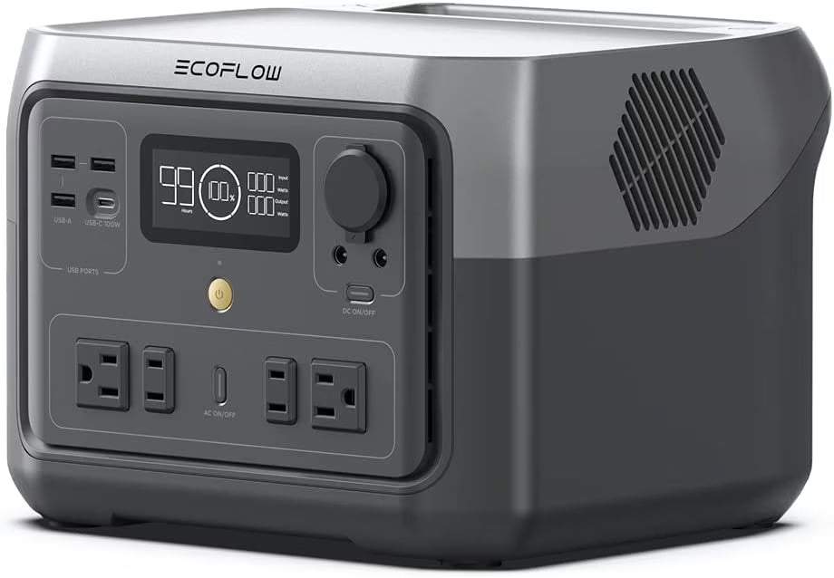 Portable Power Station 512Wh 1000W AC Output Solar Generator J28951
