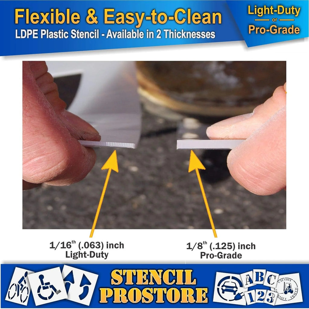 Eye Protection Floor Marking Stencil 24 Inch S77487