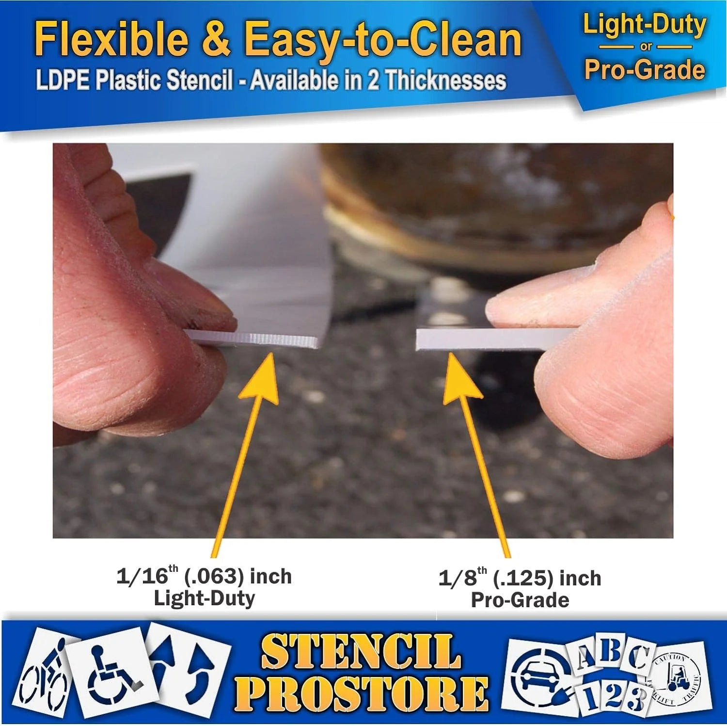 Eye Protection Floor Marking Stencil 24 Inch S77487
