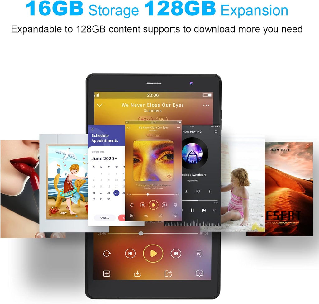 Android 11.0 16GB Storage 128GB TF Expansion 8 inch IPS HD Touchscreen Tablet, Pack of 2 D9559