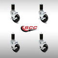 Stainless Steel Swivel Caster with Hard Rubber Wheel W69415