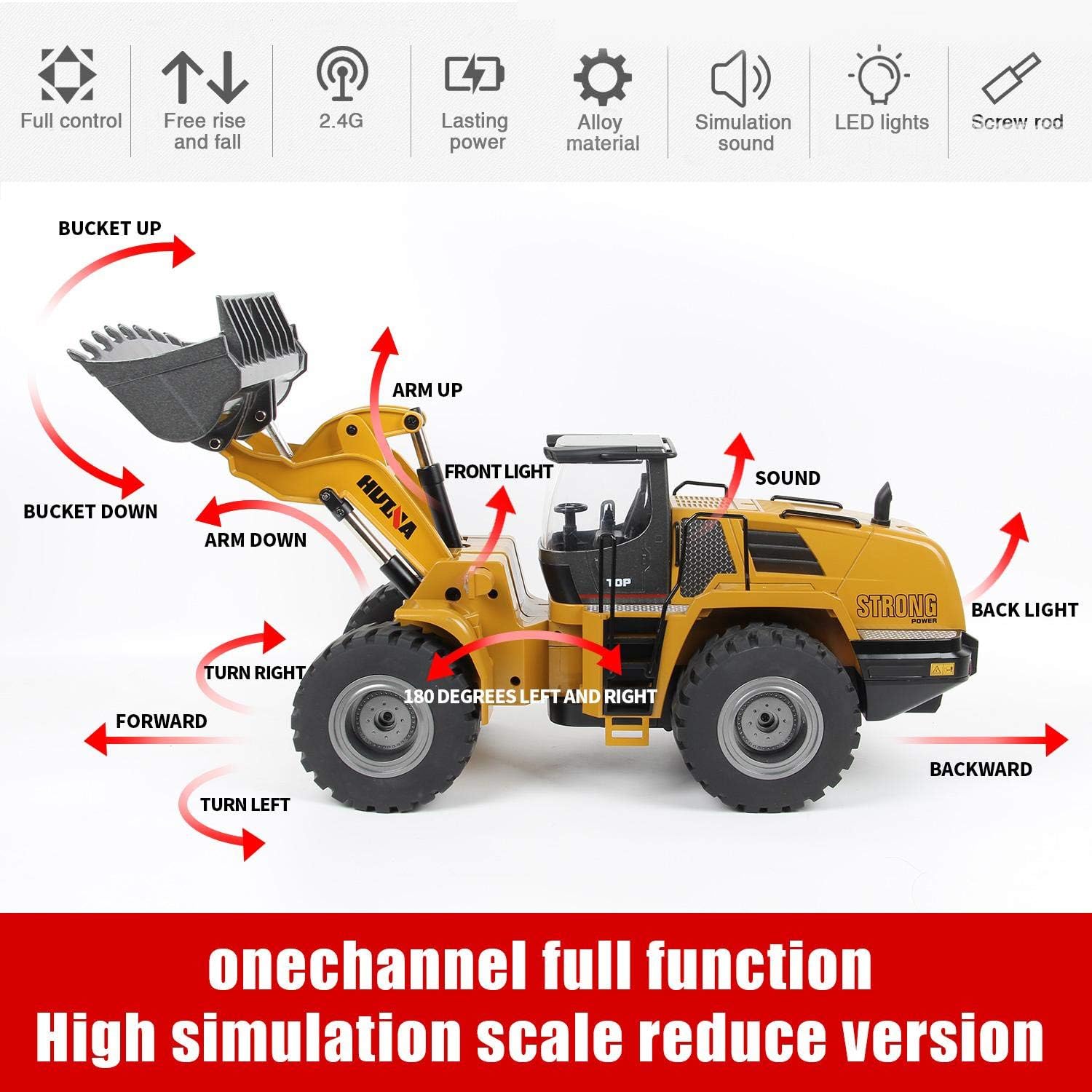 Metal RC Bulldozer Q24675