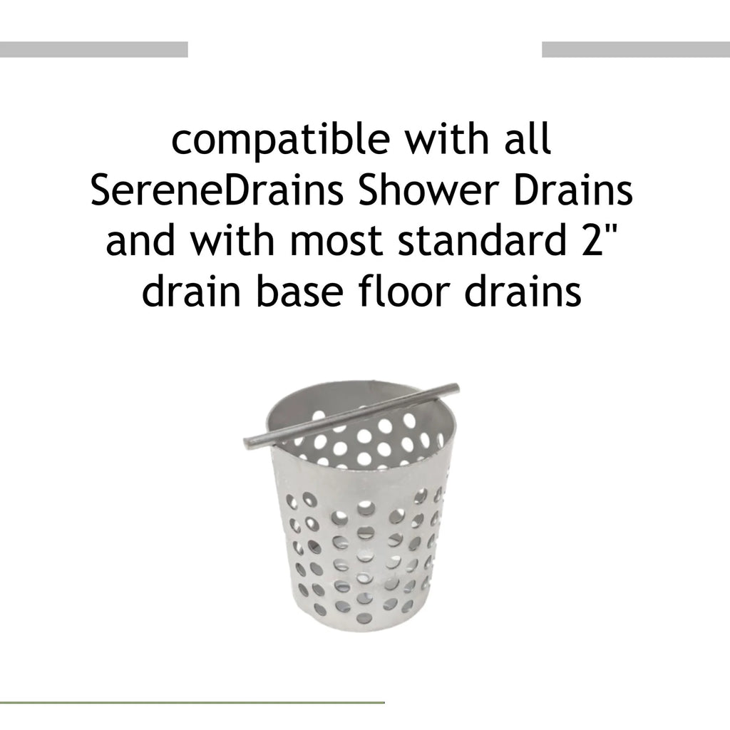 Brushed 304 Stainless Steel Hair Trap Strainer for Shower Floor Drain Z4018