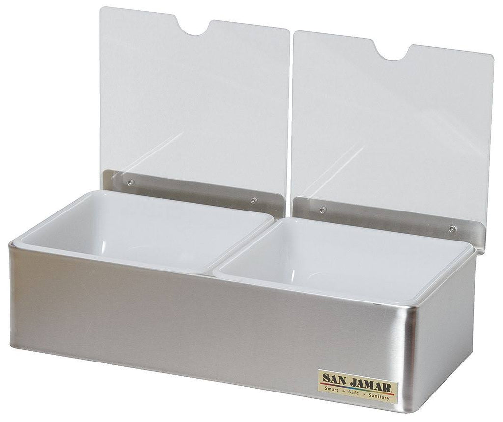 2 Quart Condiment Center with Notched Lids J81991