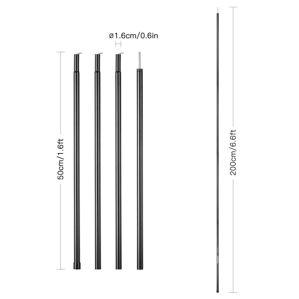 Tent Canopy Rods, 2 Pcs/set S506076