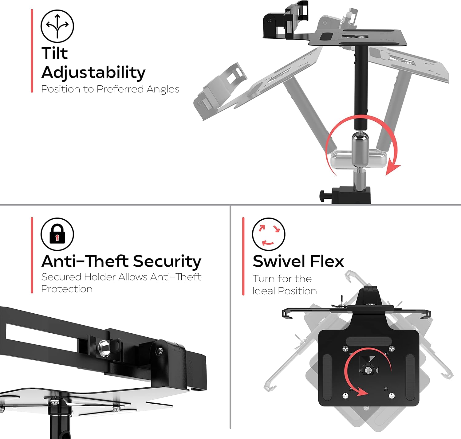 Laptop Security Arm with VESA Mounting Base D582