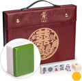 Chinese Mahjong Game Set with 146 Medium Size Tiles, 3 Dice and a Wind Indicator L54908