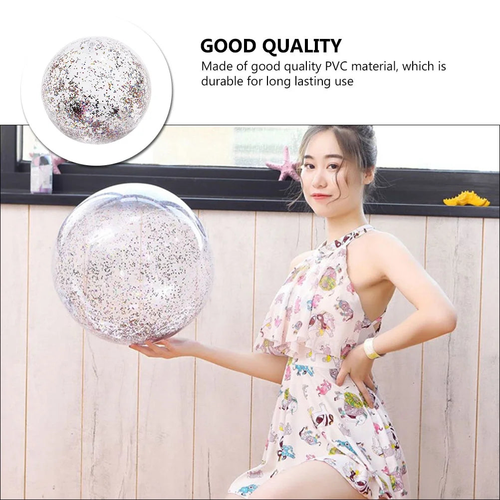 Inflatable Transparent Beach Ball PVC Water Toy H8479