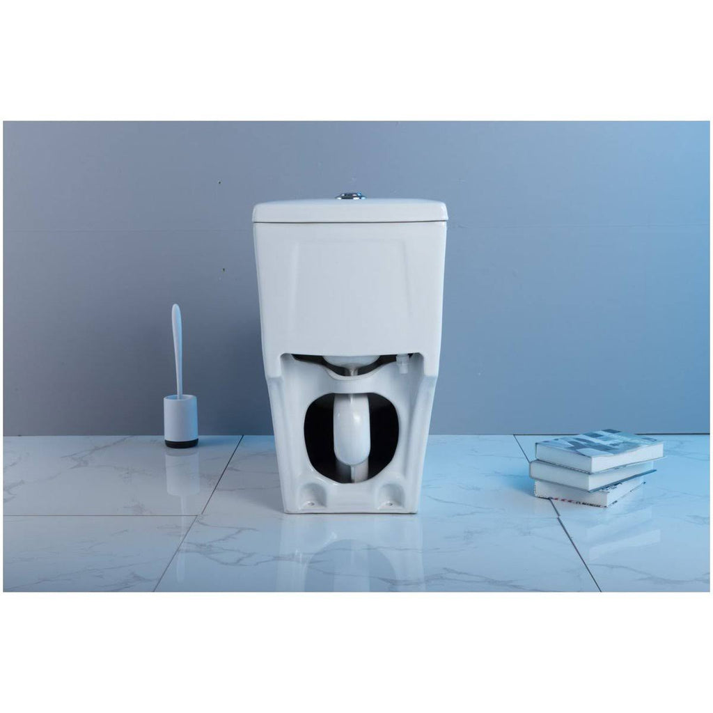 White One-Piece Elongated Toilet O797
