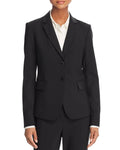 Black Wool-Blend Blazer O846