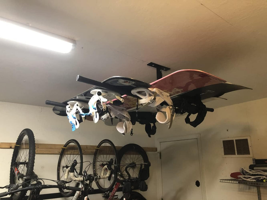 Ski and Snowboard Ceiling Storage Rack, Overhead Hanger Mount, Pack of 2 P8456