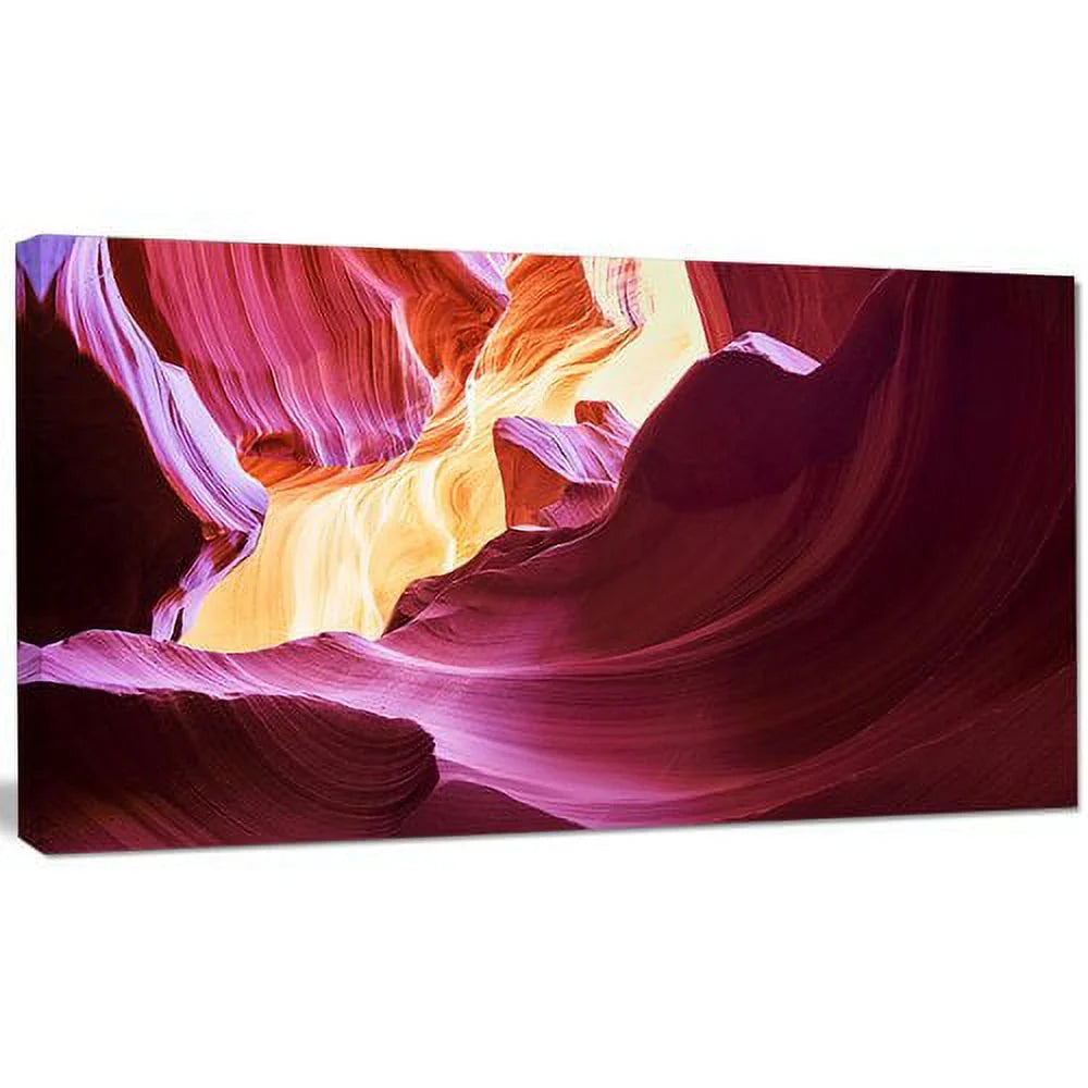 Purple Antelope Canyon Landscape Photography Canvas Print 40 in. wide x 30 in. high F19636
