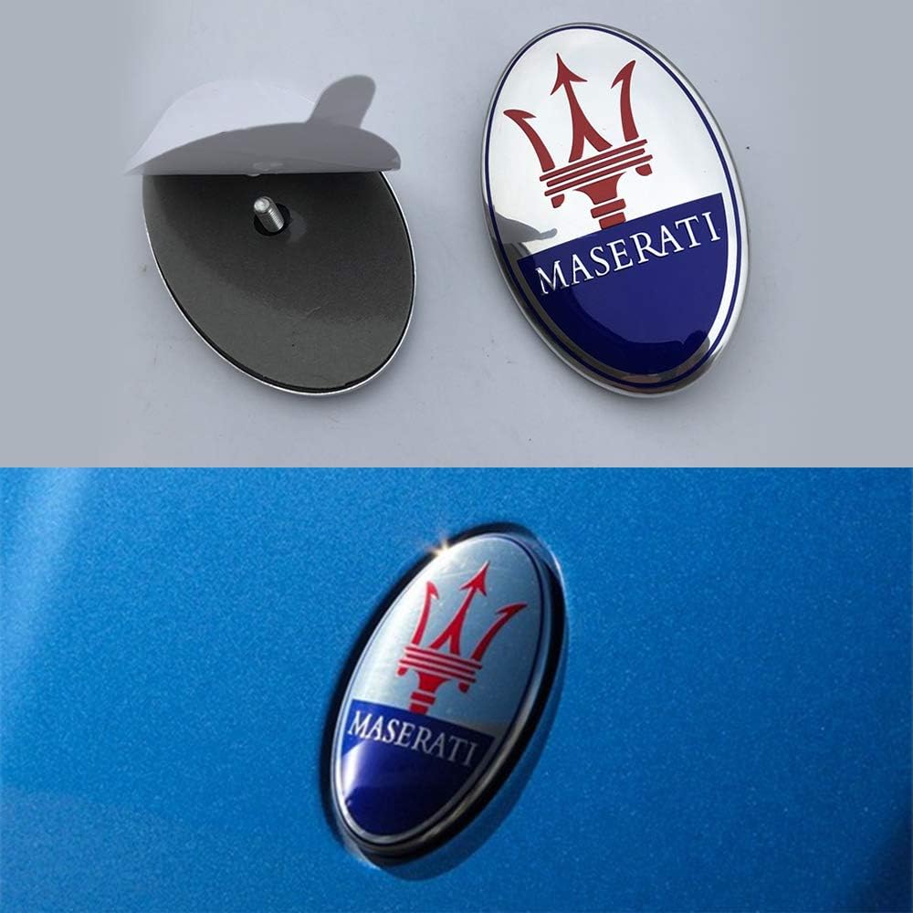 Front Silver Car Grille Emblem Badge Pack of 2 U66417