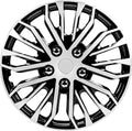 17 Inch Black and Silver Universal Wheel Covers, Set of 4 C1194