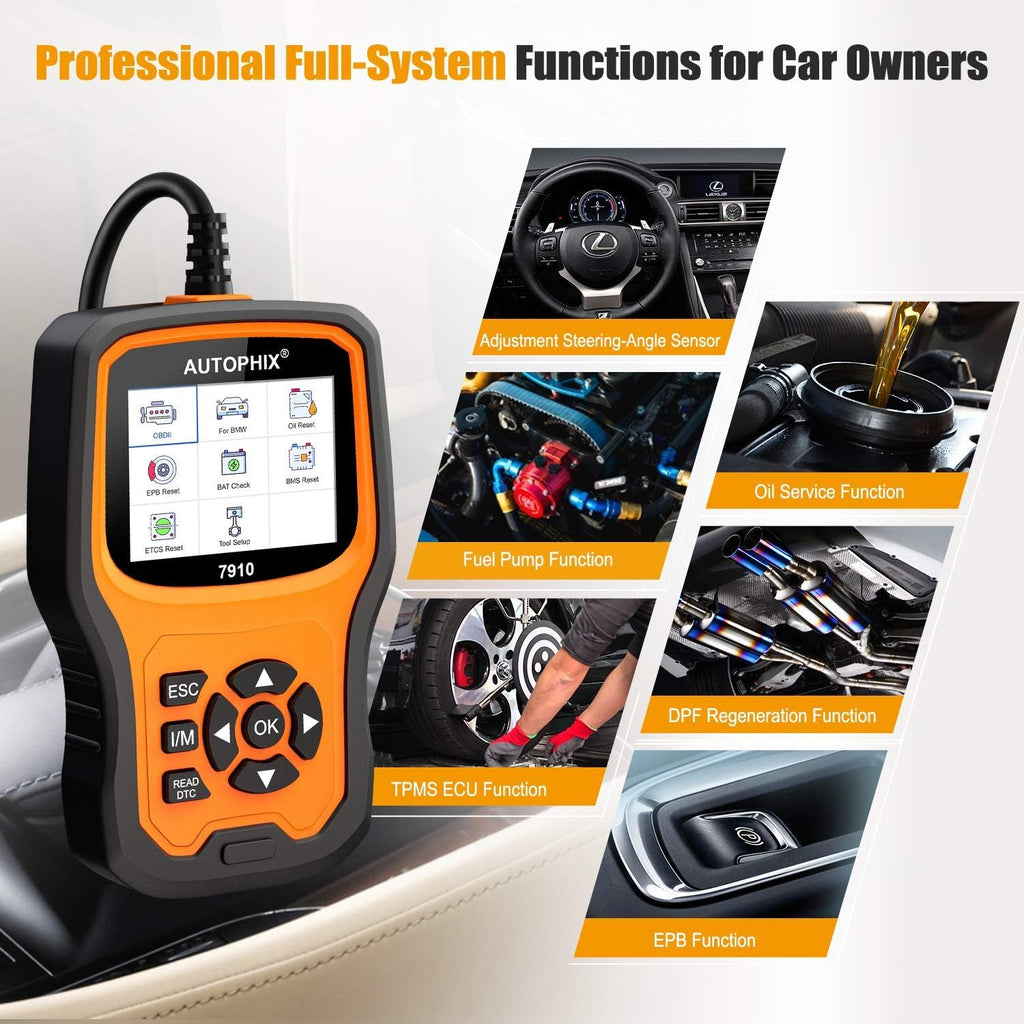 Enhanced 7910 Full-System OBD2 Scanner Auto Fault Code Reader S751