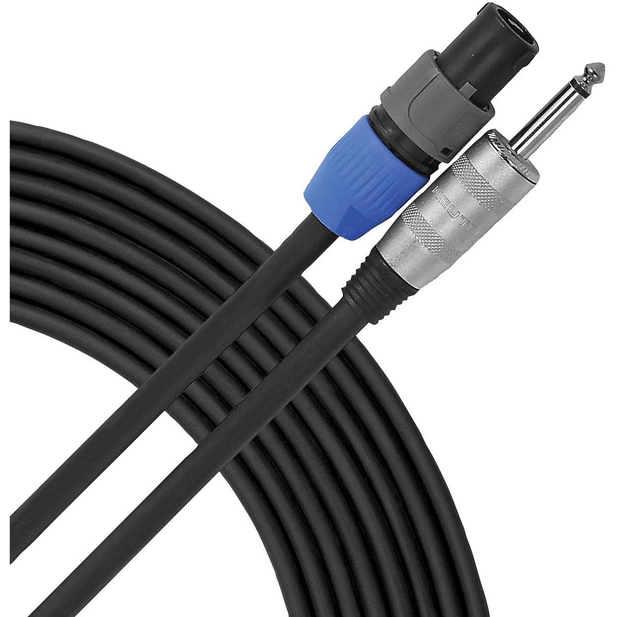 12g Speaker Cable Speakon to 1/4 Male 50 ft. Black C178416