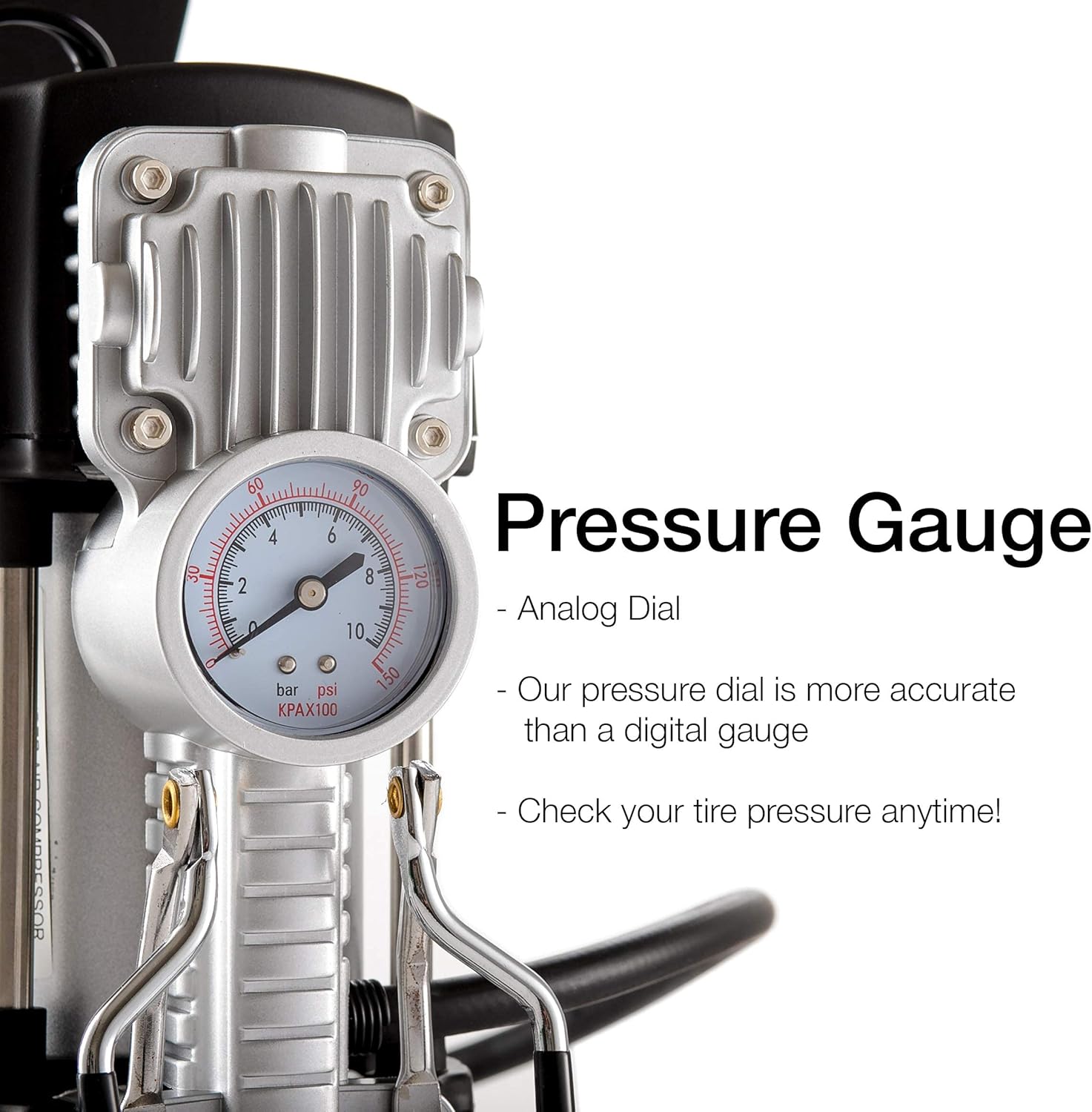 Portable Double Cylinder 150 PSI Air Compressor Tire Inflator, 12V, Pack of 2 E1386