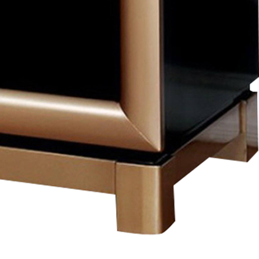 Black and Gold Night Stand G283