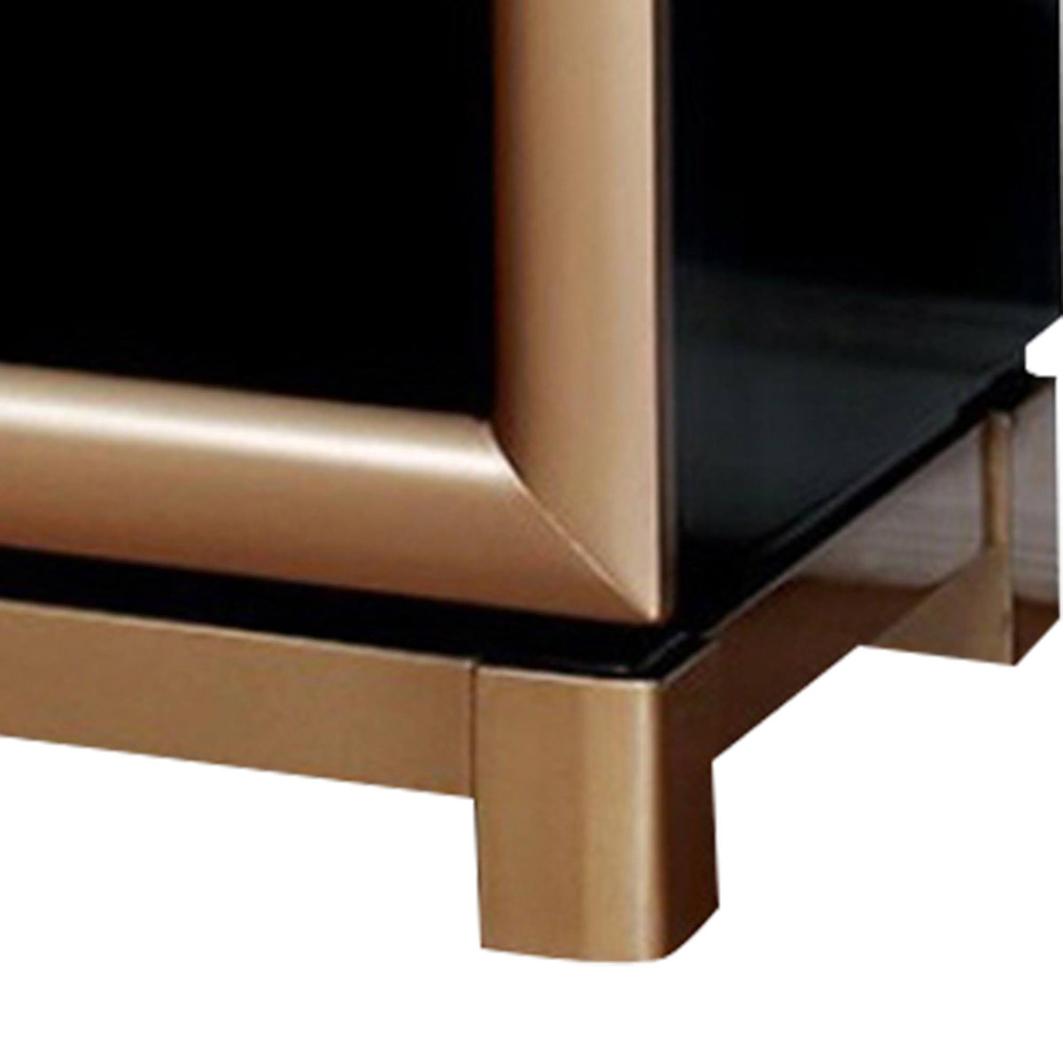 Black and Gold Night Stand G283