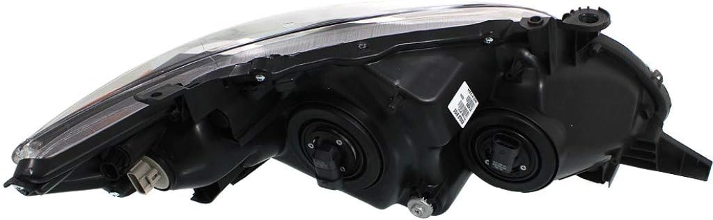 Black Passenger Side Headlight Assembly U9158